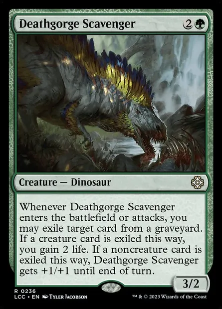 Deathgorge Scavenger, Magic card LCC 236 — The Lost Caverns of Ixalan Commander set