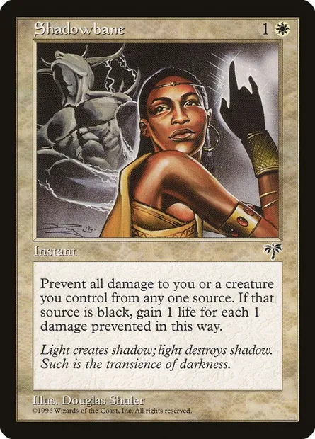 Fléau des ombres, carte Magic MIR 38 — extension Mirage