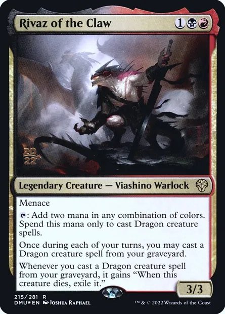 Rivaz de la Griffe, carte Magic PDMU 215s — extension Dominaria United Promos