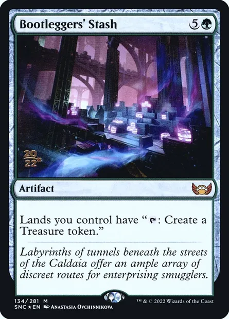 Bootleggers' Stash, Magic card PSNC 134s — Streets of New Capenna Promos set