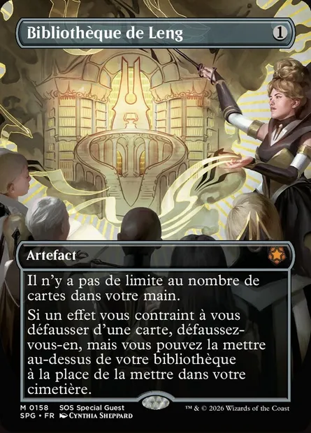 Bibliothèque de Leng, carte Magic SPG 158 — extension Special Guests