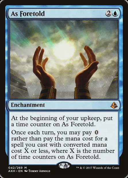 As Foretold, Magic card AKH 42 — Amonkhet set