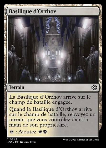 Basilique d'Orzhov, carte Magic LCC 345 — extension The Lost Caverns of Ixalan Commander