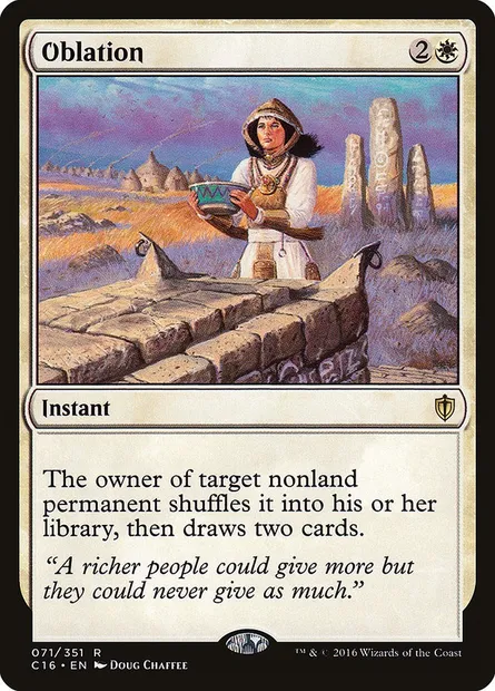 Oblation, Magic card C16 71 — Commander 2016 set