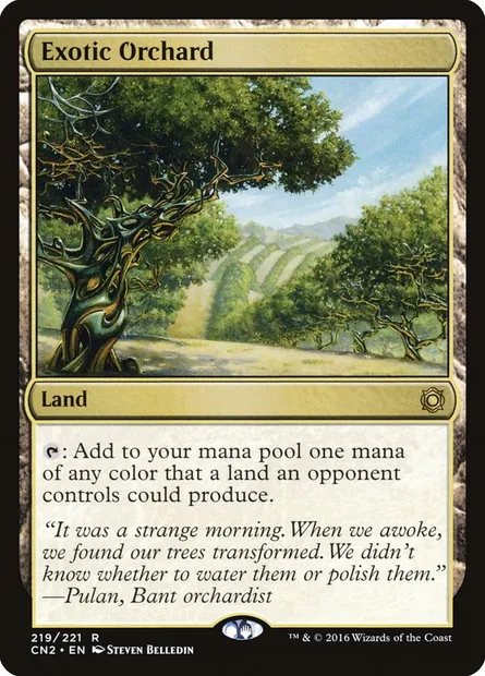 Exotic Orchard, Magic card CN2 219 — Conspiracy: Take the Crown set