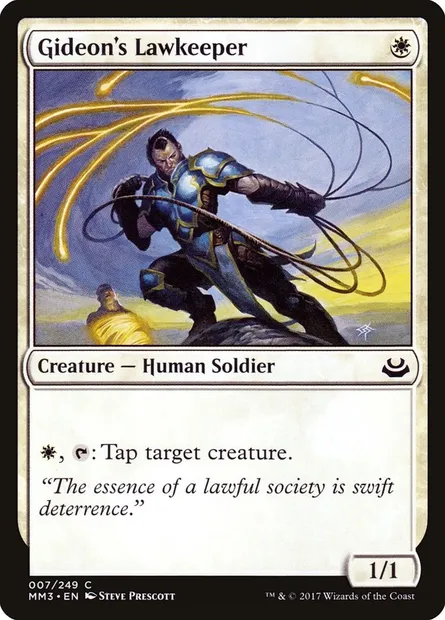 Gardeloi de Gideon, carte Magic MM3 7 — extension Modern Masters 2017