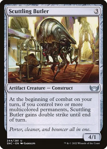 Scuttling Butler, Magic card SNC 244 — Streets of New Capenna set