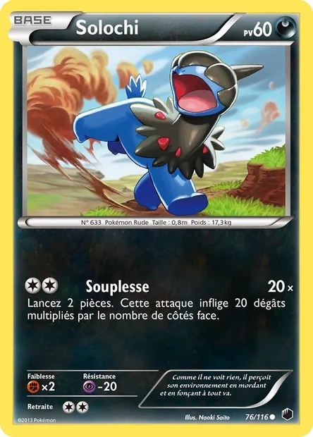 Solochi, carte Pokémon PLF 76 — extension Glaciation Plasma