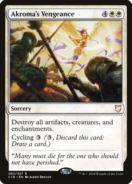 Akroma's Vengeance, Magic card C18 62 — Commander 2018 set