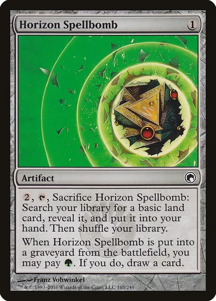 Horizon Spellbomb, Magic card SOM 165 — Scars of Mirrodin set