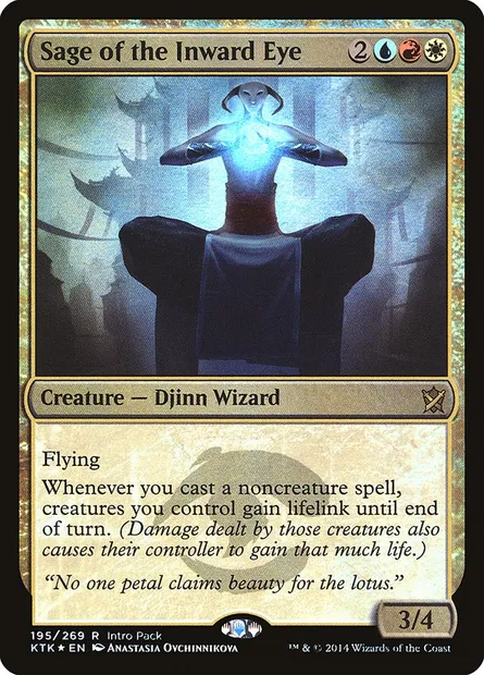 Sage of the Inward Eye, Magic card PKTK 195 — Khans of Tarkir Promos set