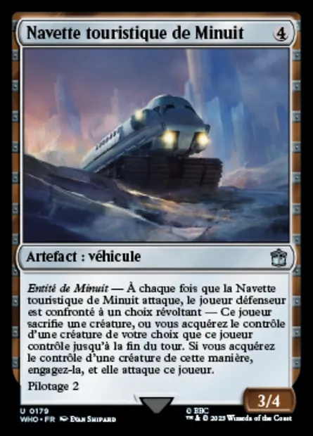 Navette touristique de Minuit, carte Magic WHO 179 — extension Doctor Who