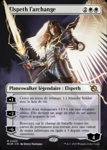 Elspeth l'archange, carte Magic MOM 320 — extension L'invasion des machines