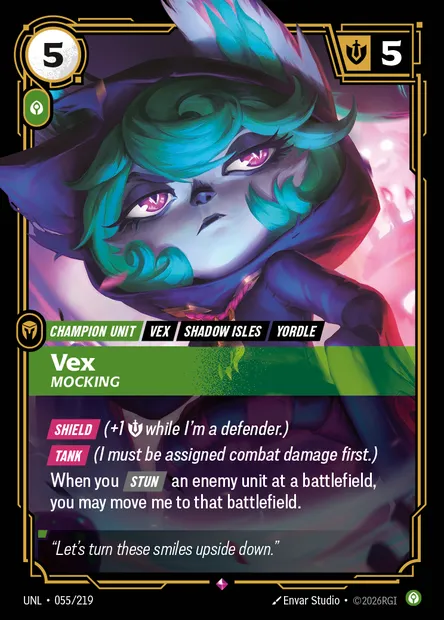 Vex, Riftbound card UNL 055 — Unleashed set