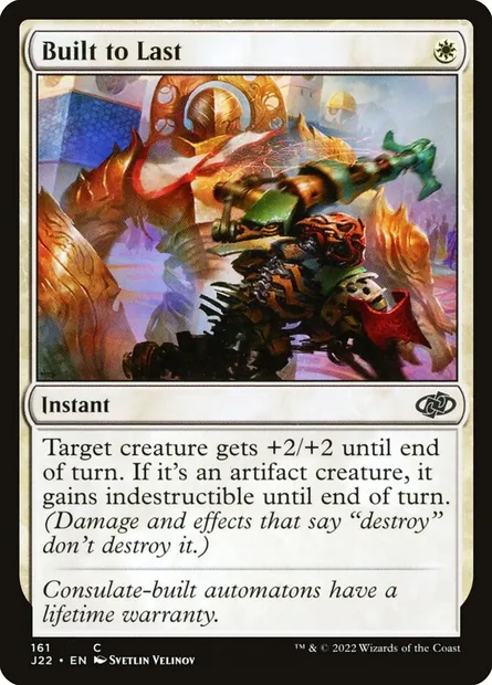 Built to Last, Magic card J22 161 — Jumpstart 2022 set