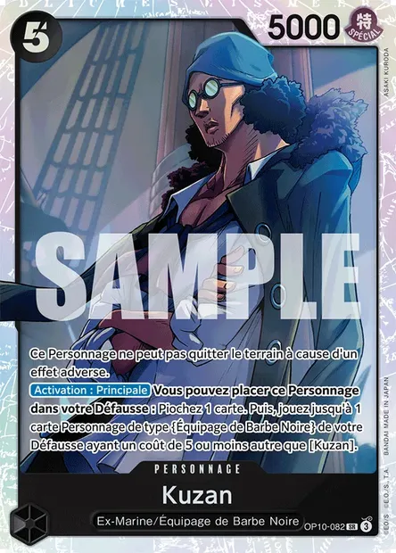 Kuzan, carte One Piece OP10-082 — extension SANG ROYAL