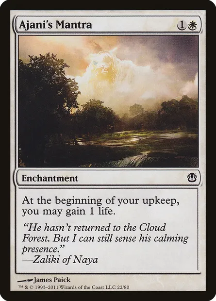 Ajani's Mantra, Magic card DDH 22 — Duel Decks: Ajani vs. Nicol Bolas set
