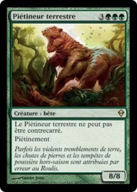 Piétineur terrestre, carte Magic ZEN 187 — extension Zendikar