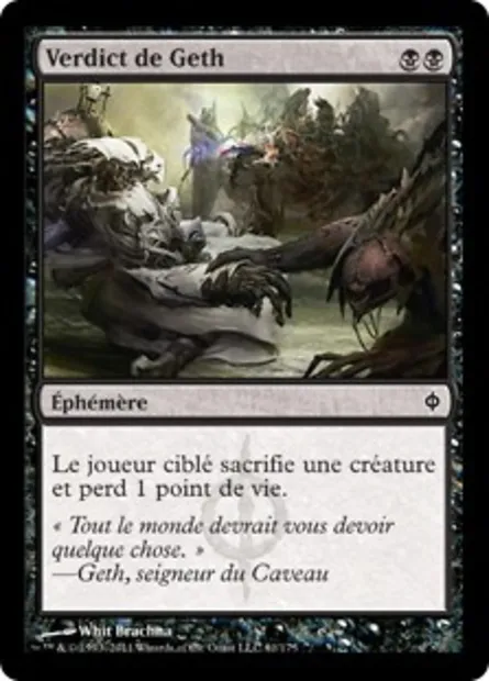 Verdict de Geth, carte Magic NPH 61 — extension La Nouvelle Phyrexia
