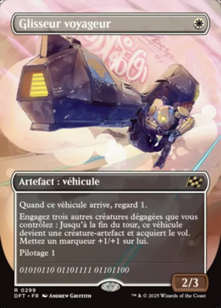 Glisseur voyageur, carte Magic DFT 299 — extension Aetherdrift