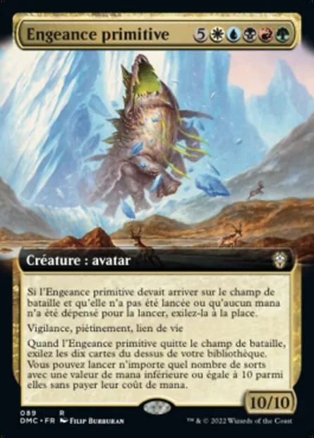 Engeance primitive, carte Magic DMC 89 — extension Dominaria United Commander