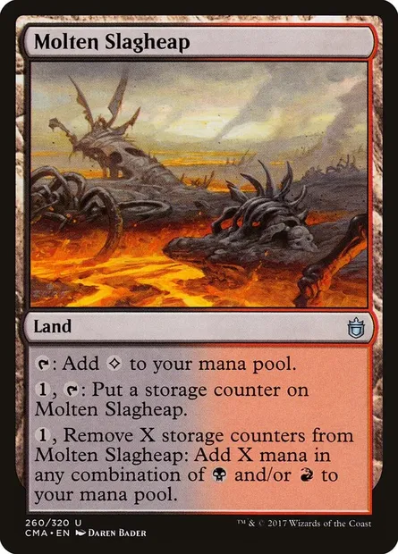 Molten Slagheap, Magic card CMA 260 — Commander Anthology set