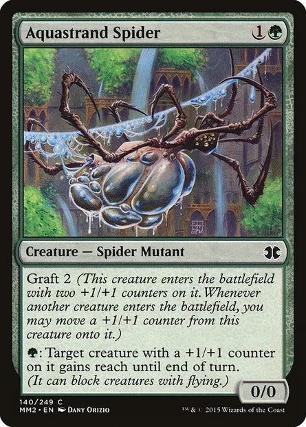 Aquastrand Spider, Magic card MM2 140 — Modern Masters 2015 set