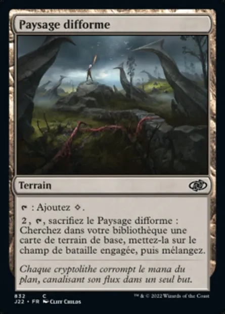 Paysage difforme, carte Magic J22 832 — extension Jumpstart 2022
