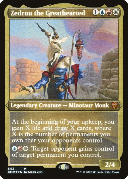 Zedruu the Greathearted, Magic card CMR 543 — Commander Legends set