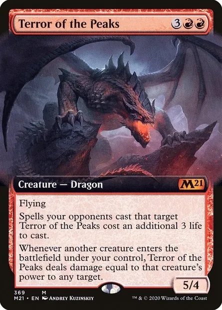 Terror of the Peaks, Magic card M21 369 — Core Set 2021 set