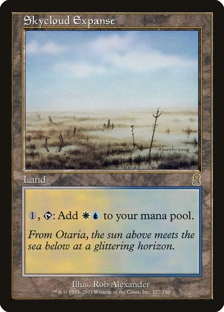 Skycloud Expanse, Magic card ODY 327 — Odyssey set