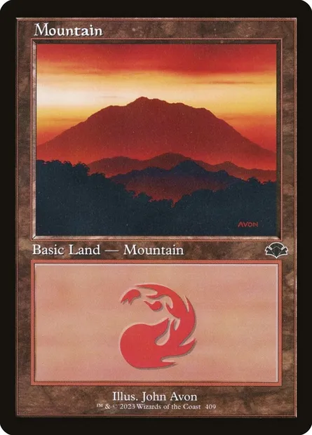 Mountain, Magic card DMR 409 — Dominaria Remastered set