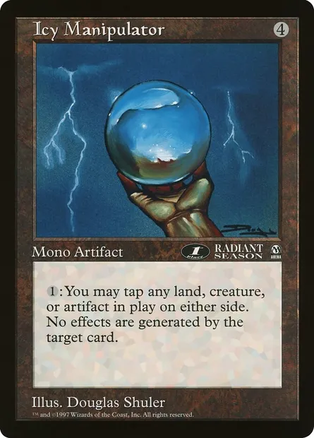 Icy Manipulator, Magic card OLEP 6 — Oversized League Prizes set