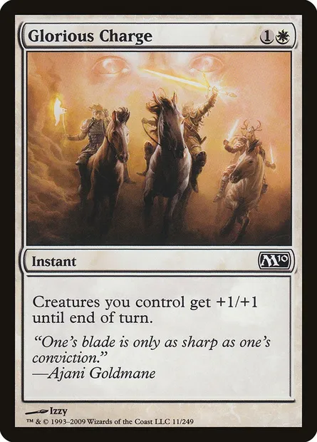 Glorious Charge, Magic card M10 11 — Magic 2010 set