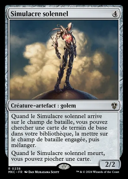 Simulacre solennel, carte Magic MKC 238 — extension Murders at Karlov Manor Commander
