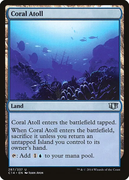 Coral Atoll, Magic card C14 287 — Commander 2014 set