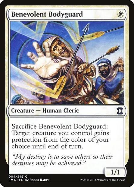 Benevolent Bodyguard, Magic card EMA 4 — Eternal Masters set