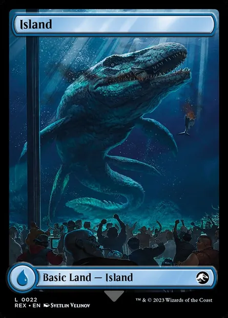 Island, Magic card REX 22 — Jurassic World Collection set
