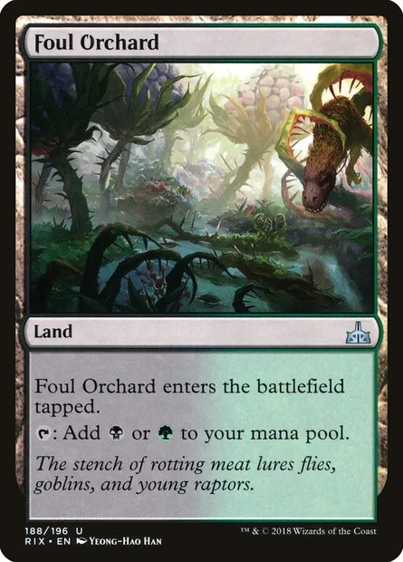 Foul Orchard, Magic card RIX 188 — Rivals of Ixalan set