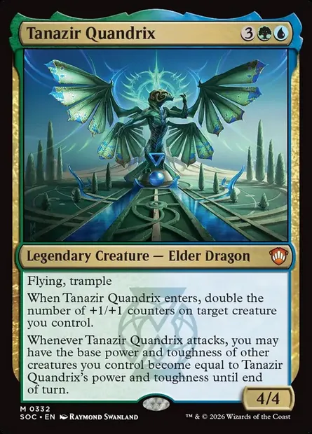 Tanazir Quandrix, carte Magic SOC 332 — extension Secrets of Strixhaven Commander