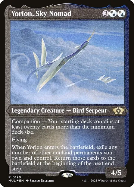 Yorion, Sky Nomad, Magic card MUL 129 — Multiverse Legends set