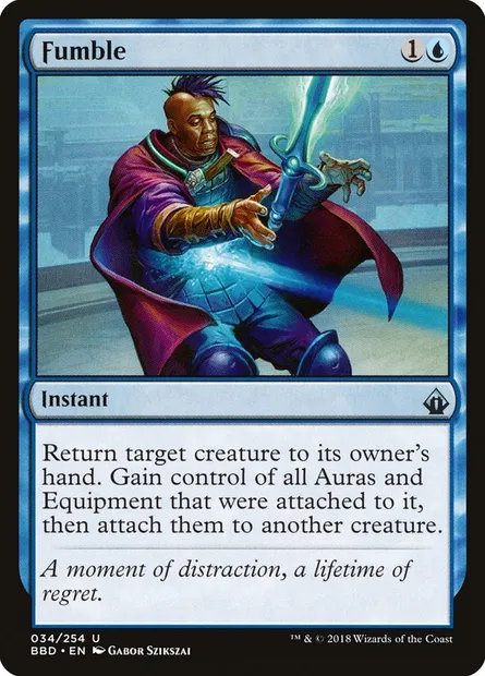 Fumble, carte Magic BBD 34 — extension Battlebond
