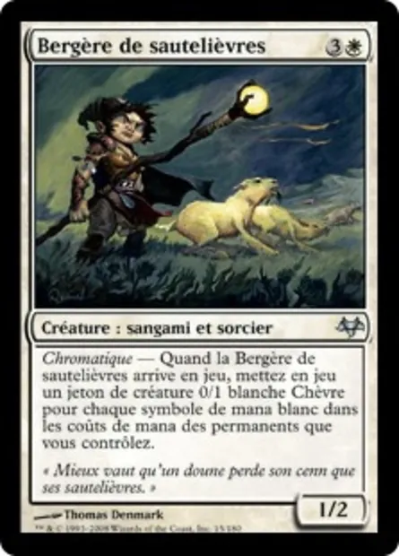 Bergère de sautelièvres, carte Magic EVE 15 — extension Coucheciel
