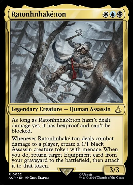 Ratonhnhaké꞉ton, Magic card ACR 62 — Assassin's Creed set