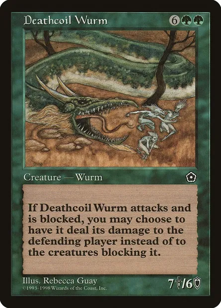 Deathcoil Wurm, Magic card P02 125 — Portal Second Age set