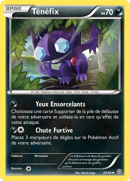 Ténéfix, carte Pokémon AOR 44 — extension Origines Antiques