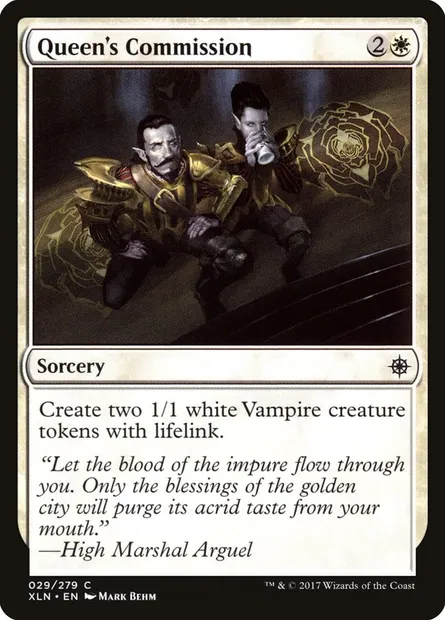Queen's Commission, Magic card XLN 29 — Ixalan set