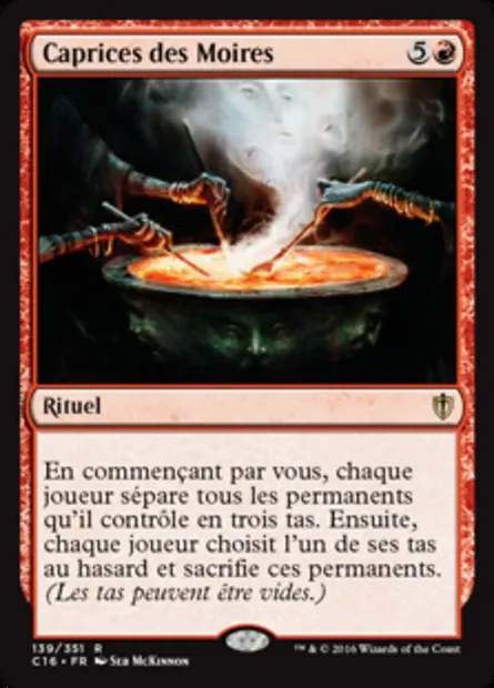 Caprices des Moires, carte Magic C16 139 — extension Commander 2016