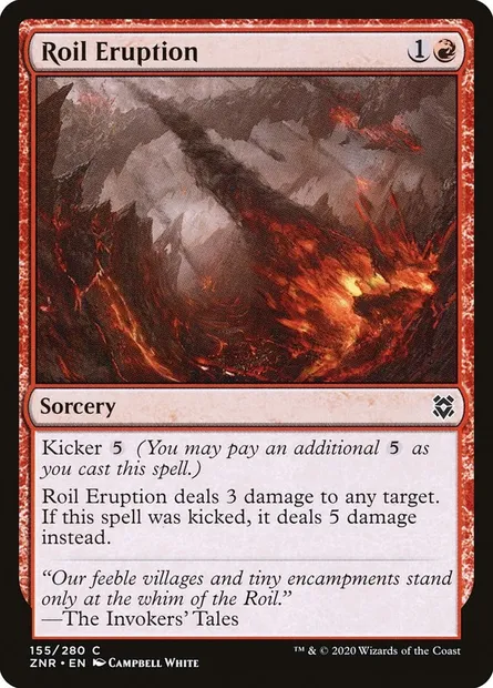 Roil Eruption, Magic card ZNR 155 — Zendikar Rising set