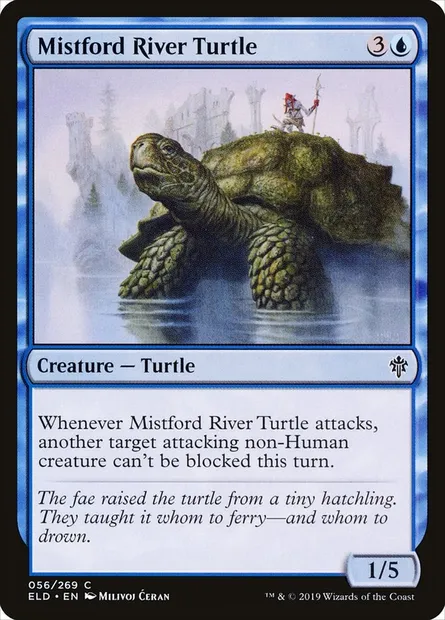 Mistford River Turtle, Magic card ELD 56 — Throne of Eldraine set
